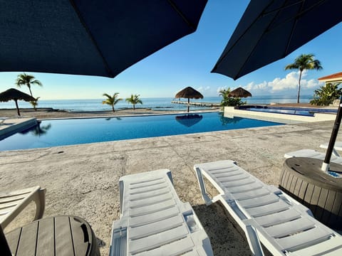 Costa del Sol's Infinity pool with loungers and plenty of shade