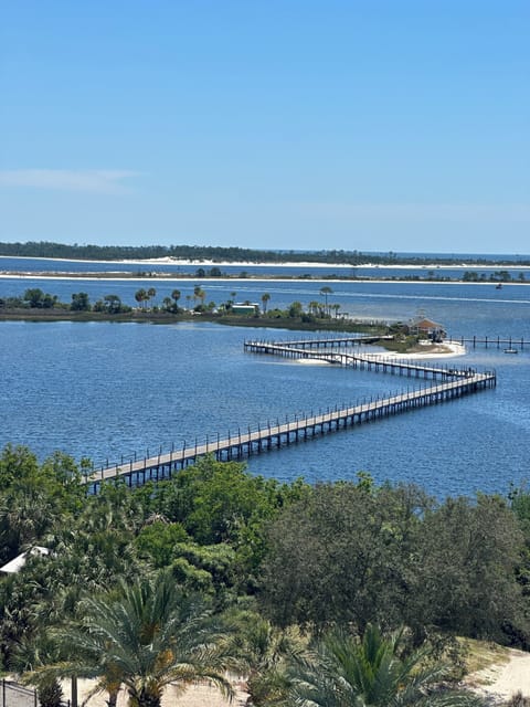 Walk the Pier to Pelican's Bar or the private beach.