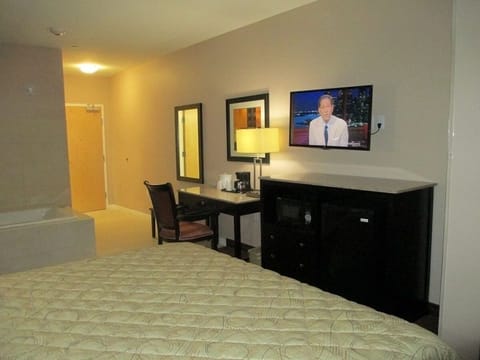 Settle in with easy entertainment and a calm workspace.
