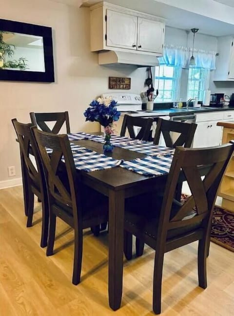 Dining table and chairs