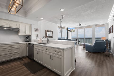 Kitchen and living area