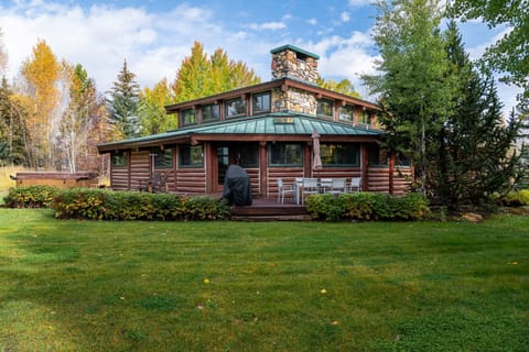 Backyard With Private Hot Tub
