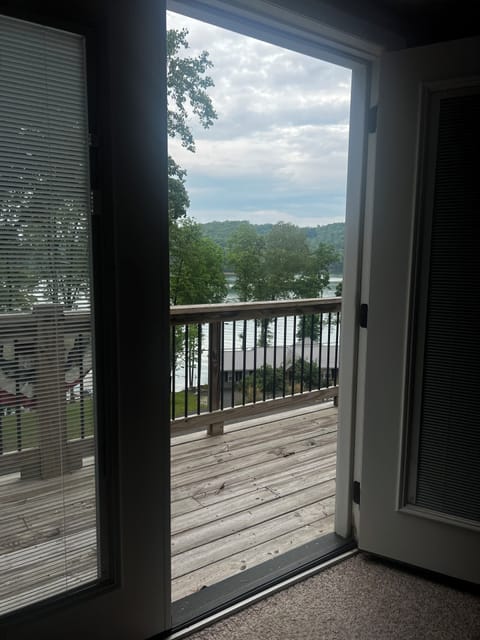 View out the door of game room