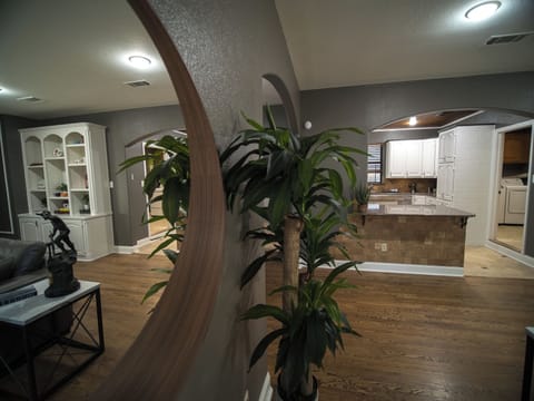 Kitchen into laundry Room