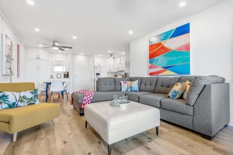 Relax and enjoy the spacious living room area. Plenty of seating for all (4) guest