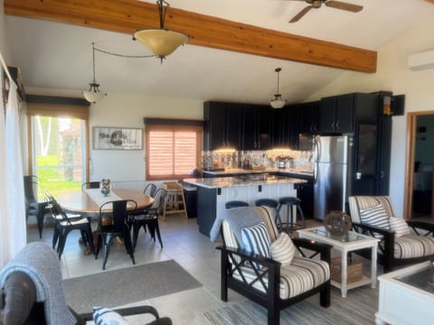 Gather in the great room, kitchen and dining.  Or find a quiet space outside.