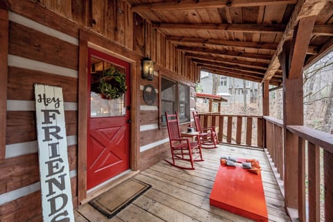 Front door with electronic lock for touchless and smooth check in process.