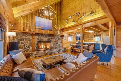 Living room fireplace