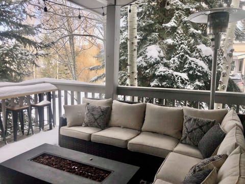 Back Deck (Nestled into Evergreen and Aspen Trees)