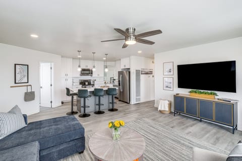 Living Room | 2-Story Apartment | Keyless Entry