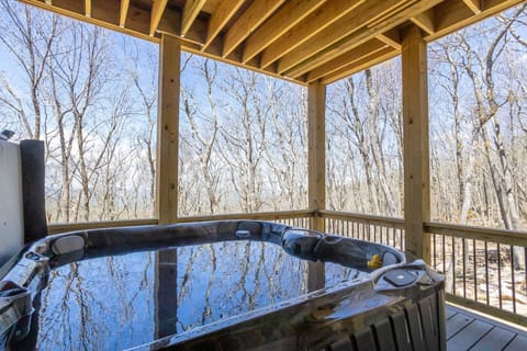 Hot Tub on the Covered Lower Deck