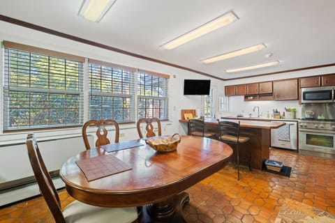 Enjoy cooking, while hosting in this large open space.