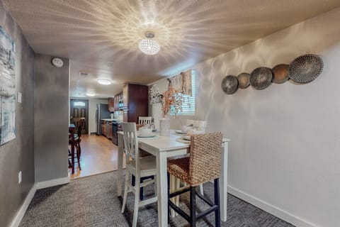 Dining room connected to the kitchen