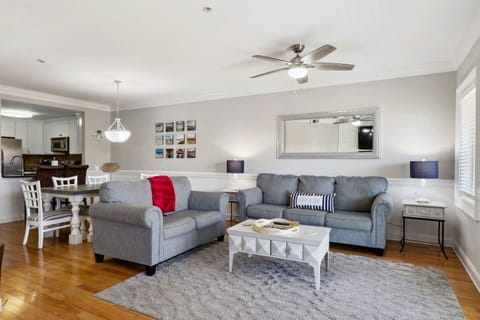 Large living area with plenty of seating.