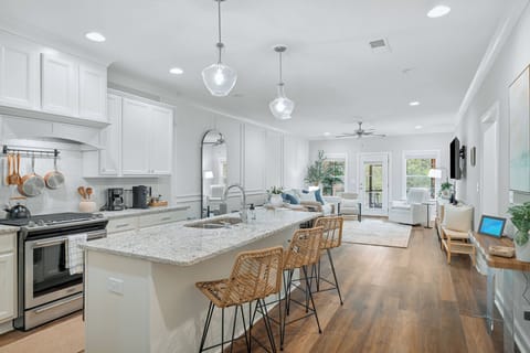 Fully open kitchen/living room space... perfect for hosting and gathering