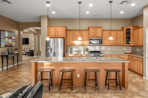 Fully stocked kitchen