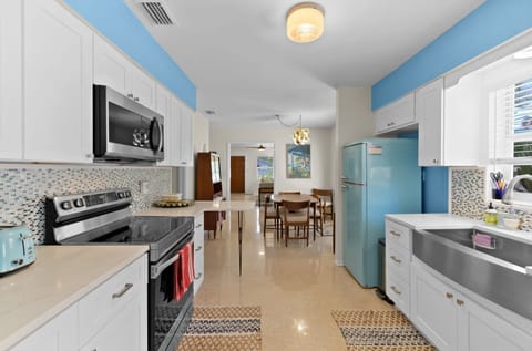 Kitchen and dining area