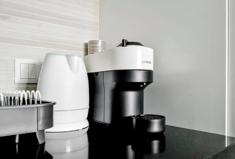 Start your morning with a touch of luxury using our Nespresso machine, crafting perfect, barista-style coffee right in your own kitchen.