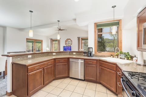 Fully stocked kitchen