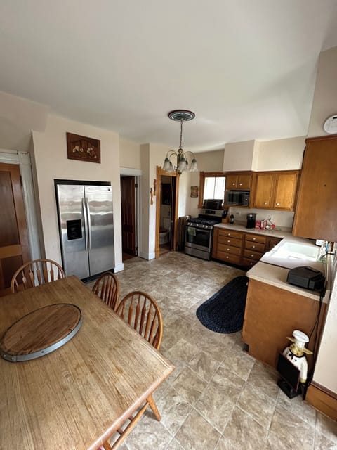 Kitchen from sunroom doorway