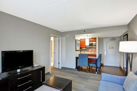 Settle in with movie nights and easy in-room dining.