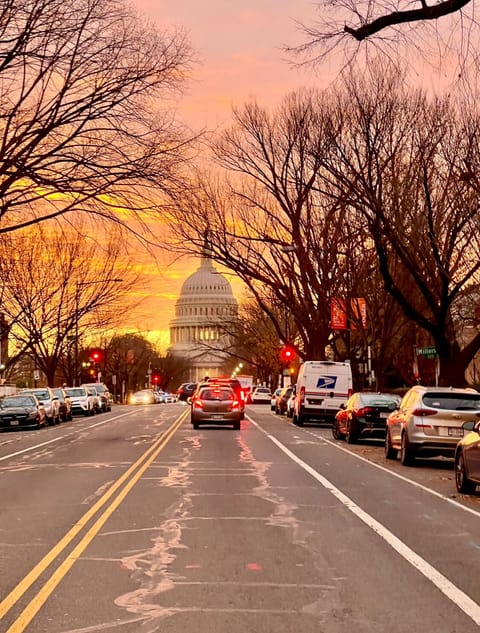 Beautiful view of the US Capitol from East Capitol Street