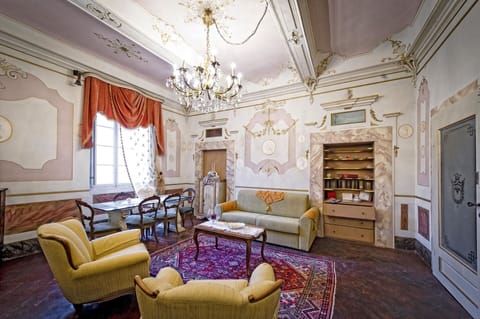 Living room and dining room