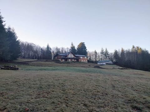 The House you will staying on the right hand side on top, we live on the left 