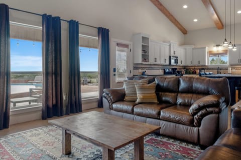 Front Living Room with Smart TV with a One of a Kind View