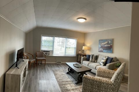 Main living room has lake views. Sit and watch the beautiful sun sets!