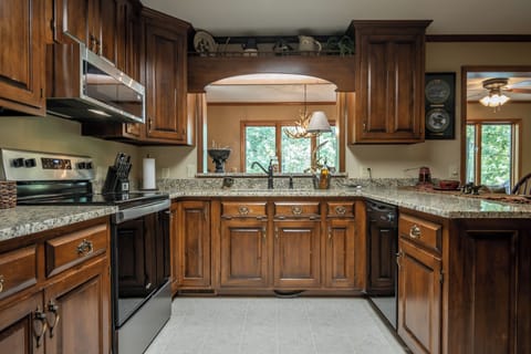 Fully stocked kitchen