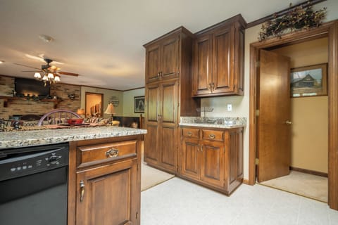 Fully stocked kitchen