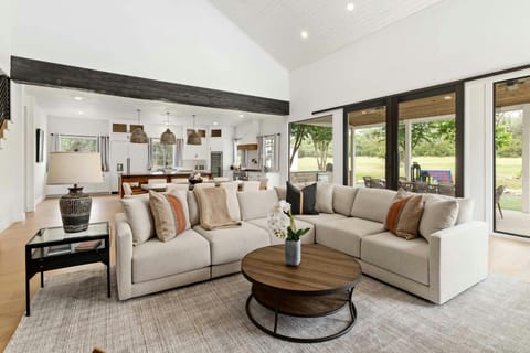 Comfortable living room seating area