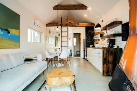 A loft with a king bed (for the adventurous)