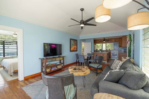 Living room area has an open concept, so even from the kitchen you can enjoy incredible views. 