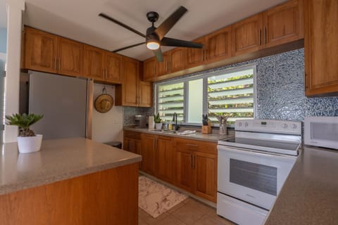 Spacious kitchen offers everything you might need for any meal prep.