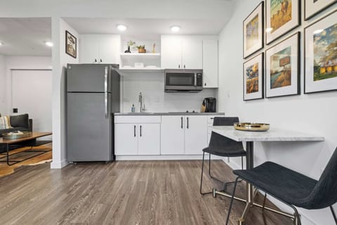 Dining area and kitchenette