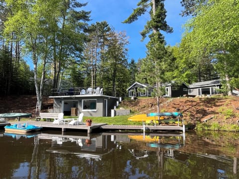 Main Cabin, Finished Bunkhouse & Boathouse with rooftop deck