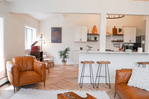 The Great Room is designed so everyone in the kitchen, dining, and living area are still able to spend time together in this cozy and inviting space.