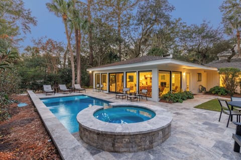 Discover the perfect beach getaway at 8 Juniper Lane in South Forest Beach, a beautifully designed new home with pool and spa, just steps from the ocean.