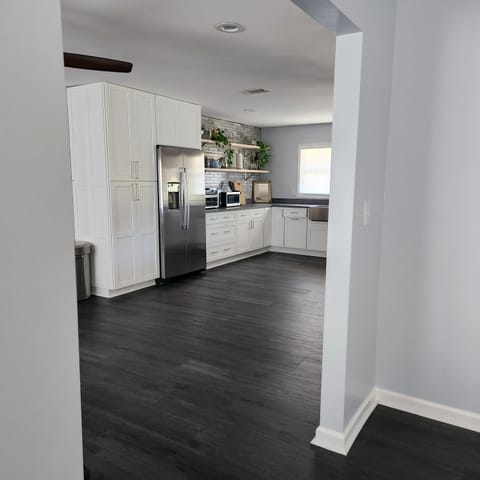 Pantry---Queen air mattress w/ linen and inflation tools---charge 1st.