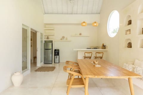 Beautiful bohemian style kitchen and dining area