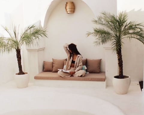 Comfortable outdoor nook ideal for leisure and quiet moments