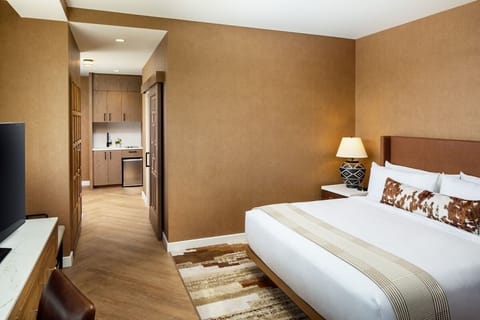 Enjoy extra space with an easy flow to the kitchenette.