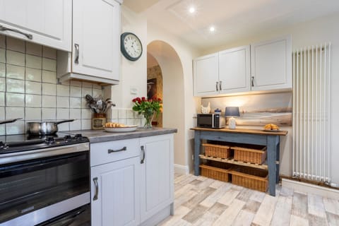 The kitchen at Copper Beech Cottage, Dulverton