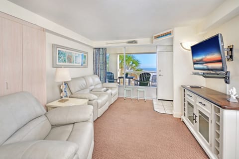 Living room with oceanfront views