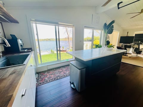 kitchen view to water