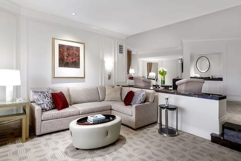 Kick back in a bright sitting area made for conversation.