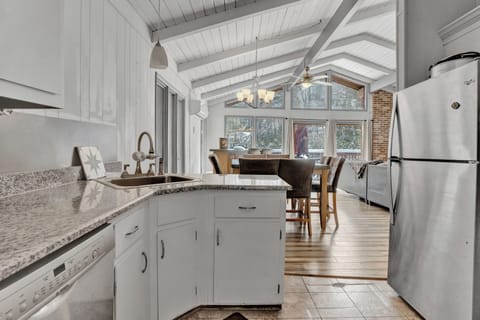 Cook among the tress in our upside down style home. 