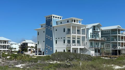 The Lighthouse side view from the beach